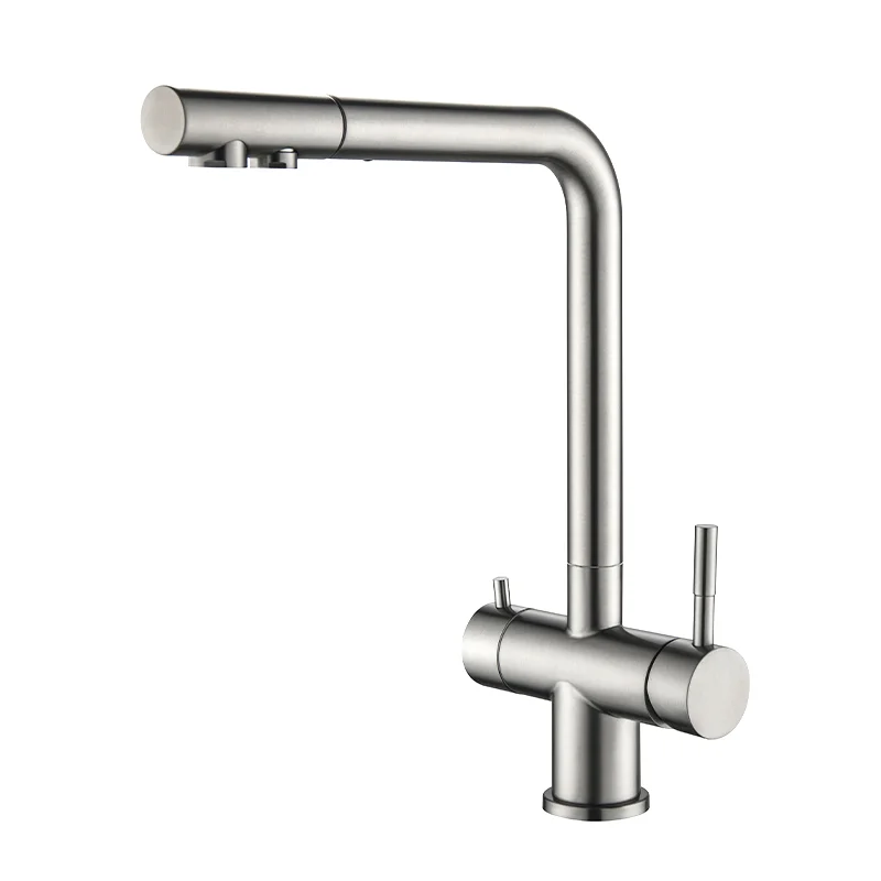 Pull out filter kitchen faucet
